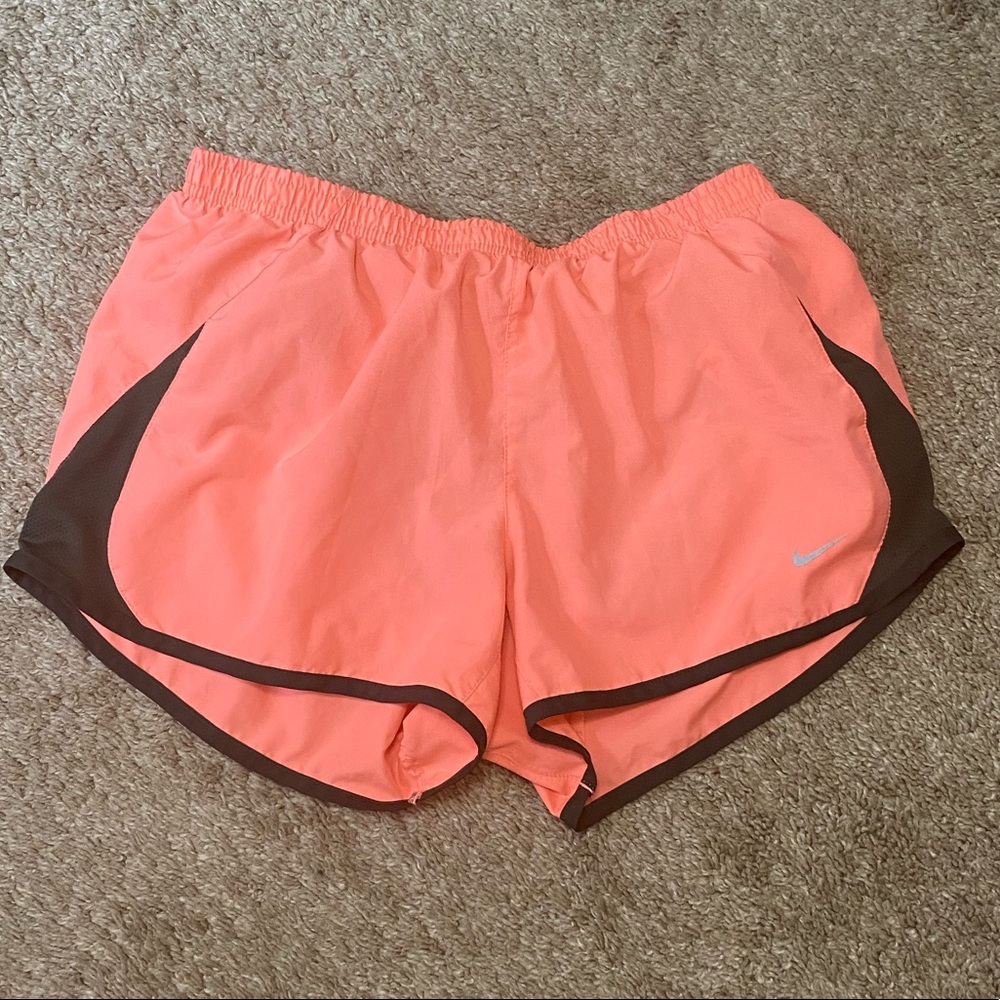 Coral Nike shorts